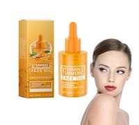 Plant-Based Turmeric and Vitamin C Facial Serum - Brightening Dark Spot Appearance & Anti-Aging Radiance Booster, Lightweight Non-Greasy Hydration for Uneven Skin Tone, Sensitive Skin Care (1 Bottle)