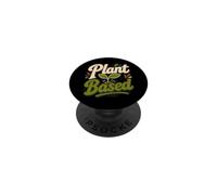 Plant Based Vegan Sprout Humor PopSockets Adhesive PopGrip