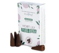 Plant-Based Violet Lilly Backflow Incense Cones - Long-Lasting Aroma