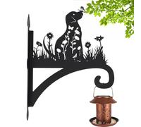 Plant Baskets - Dog Design Basket Holder | Wall Mounted Decorative Lantern Hanger for Hanging Plants Succulents Hummingbird Feeder Wind Chimes for Garden and