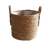 Plant Baskets Indoor,35cm Planter Basket,Woven Seagrass Belly Basket For Storage Plant Pot Basket And Laundry, Picnic And Grocery Basket