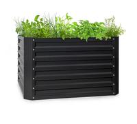 Plant Bed Flower Planter Raised Garden Stand Outdoor Home 600 L Steel Anthracite