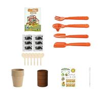 Plant Biology Experiment Kit - Educational Plant Science Toy, Greenhouse Terrarium Kit Growing Set, Indoor Outdoor Garden STEM Learning Set Kids Boys Girls Nature Flower Growing Home School