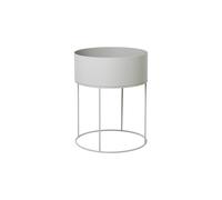 Plant Box Round Light Gray