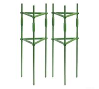 Plant Bracket Kit for Tomato and Flower Support, 2-Piece or 3-Piece Set, PP+PE Plastic-Clad Steel Pipe, Space-Saving Vertical Garden Support, to Install and Portable, for Home Garden Use(2 kits)