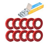 Plant Branch Tie Tape Hand Tying Binding Tools With1Box Staple Pin for Garden Tying Machine Vegetable Ties Tape for Outdoor