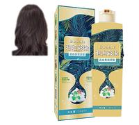 Plant Bubble Hair Dye Shampoo, Bubble Hair Dye Shampoo, Instant Plant Bubble Natural Hair Dye Shampoo, Hair Color Shampoo, Household Easy-To-Wash Hair Washing Color Cream (Brown Black)
