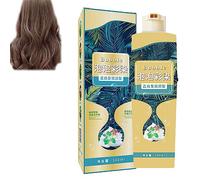 Plant Bubble Hair Dye Shampoo, Bubble Hair Dye Shampoo, Instant Plant Bubble Natural Hair Dye Shampoo, Hair Color Shampoo, Household Easy-To-Wash Hair Washing Color Cream (Chestnut Brown)