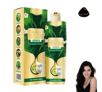 Plant Bubble Hair Dye Shampoo, Instant Natural Plant-Based Hair Coloring Cream, Quick-Acting Bubble Hairs Dyes, Easy to Operate, Softens and Adds Shine for Men & Women (Dark Brown)