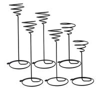 Plant Caddies, 6 Packs Air Plant Holder, 3 Sizes Air Plants Live Holders Iron Wire Plants Stand Planter Shelves for Displaying Small Air Plant, Home Office Desktop Decoration