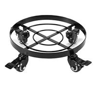 Plant Caddy 1PCS Metal Round Flower Pot Mover Tray