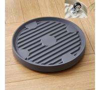 Plant Caddy,Heavy-Duty Plastic Rolling Plant Stand with Water Tray,Movable Planter Dolly with Wheels for Indoor and Outdoor Large Plant (Type 8,Grey)