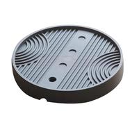 Plant Caddy Plant Starter Trays Mobile Pulley Planter Base Tray, Plant Tray with Invisible Wheels, Plant Caddy Plastic Plant Stand Indoor with Plant Water Catcher Tray,Gray a-12.8in/32.5cm