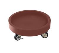 Plant Caddy Round Potted Plant Stand on Wheels,Plastic Plant Saucer Drip Trays,Flower Pot Rack On Rollers Trolley Saucer Tray Pallet with Universal Wheels for Indoor Out