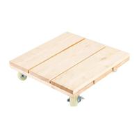 Plant Caddy Thickened Mobile Plant Tray with Wheels, Plant Starter Trays Plant Stand Indoor Rolling Plant Caddy, Planter Tray Wood Plant Stands Plant Rollers with Wheels,Square-30x30cm