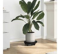 Plant Caddy Trolley with Wheels 30cm Black Heavy Duty 170kg Pot Stand