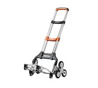 Plant Caddy with Wheels, Folding Hand Truck, Telescopic Handle, Elastic Straps, 100kg Load Capacity, Portable Aluminum Cart for Gardening and Moving Heavy Items