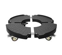 Plant Caddy with Wheels, Heavy Duty and Easy to Use, Rolling Plant Stand Adjustable, Large Plant Cart Dolly with Casters for Flower Pot Garden Pot Mover (Single 4 Wheels Stand Black)