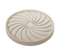 Plant Caddy with Wheels, Plant Cart with Casters and Tray in Grey and White, Sizes 23-41cm(White,29cm)