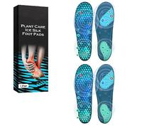 Plant Care Ice Silk Foot Pads, Ice Silk Arch Support Insoles, Bamboo and Tourmaline for Enhanced Energy and Results, Joint Soreness Relief (2 Pairs)