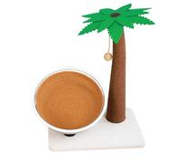 Plant Cat Tree with Sisal Rope Hanging Interactive Ball 3 in 1, 24H Cat Tree for Kittens with Reinforced Stable Base for Kitten and Adults Cat