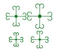 Plant Clips,Reusable Double-Hook Small Rack | Planter Pots Clips Protector | for Indoor Outdoor Backyard Farm Patio Balcony Greenhouse Office