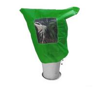 Plant cold cover made of non woven fabric with transparent window, zipper, and drawstring securing system for frost and winter protection (120 * 180cm)