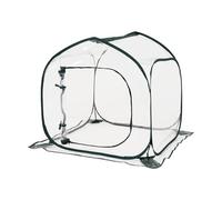 Plant Cover Tent - Clear Greenhouse, Zippered Protector | Pop Open Cold Weather Shield, Foldable Durable PVC, Easy Setup Outdoor Garden Patio Strawberry Blueberry Vegetable Flower Protection