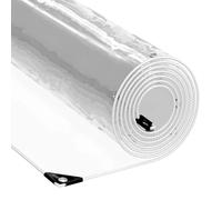 Plant Cover Transparent PVC 4 x 6 m with Eyelets, Water-Repellent and Tear-Resistant, Ideal as Weed Protection, Ground Cover, Mulch Replacement for Garden, Bed, Patio and Raised Bed