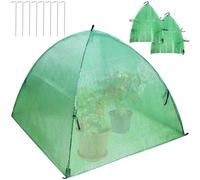 Plant Covers, 2Pcs Mesh Pest Guard Plant Cover, 56cm x 56cm Protective Garden Netting Dome Frost Protection Plant Covers for Seedlings, Plants & Vegetables, Insect, Bird & Rodent Barrier
