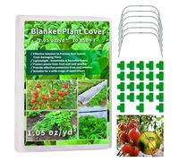 Plant Covers Freeze Protection Kit 10x30 ft Plant Blanket (6 Pcs Garden Hoops & 18 Clips) Frost Cloths for Outdoor Plants Garden Row Covers 1.05oz/yd² Plant Covers for Winter klhhgfdgbnbggb