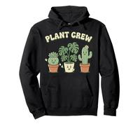 Plant Crew Cute Succulent Cactus Monstera Plants Pullover Hoodie