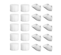 Plant Cups, 10 Pieces Planter Hydroponics Vertical Tower Cups, PVC Material, Grow Baskets with Sponge, Soilless Culture Growing System, Flower Containers for Home Garden and Balcony, 4x3cm
