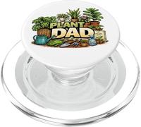 Plant Dad Funny Plant Lover Gardening Design PopSockets PopGrip for MagSafe