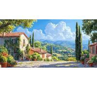 Plant Diamond Art for Kids and Beginners, Building Diamond Painting Kits for Adults, Square Drill Crystal Art Kits Adults,Cross Stitch Mosaic Arts and Crafts, Wall Decoration Gifts 70x140cm F639