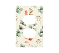 Plant Diary Unbreakable Polycarbonate Switch Plate-Modern 1 Gang Light Cover for Home Office with Matching Screws