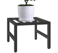 Plant Display Rack - Metal Flower Pot Stand with Non-Slip Pads | Heavy Duty Planter Shelf for Indoor Outdoor Use | Decorative Low Rack for Deck Patio Balcony Garden Office Hallway Bedroom Living