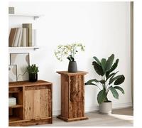 Plant Display Stand Storage Old Wood 31x30x60 cm Engineered Wood Textured Shelf