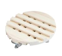 Plant Dolly Tray Planter Caddies Indoor/Outdoor, Solid Wood Plant Caddy with Wheels, Plant Caddy On Wheels Heavy Duty Wooden Rolling Planter Plant Starter Trays Base,Khaki-45cm/17.7in