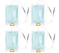 Plant Drip Irrigation Device, Automatic 3.5L Water Bags Self Watering System With Flow Control Valve For Greenhouse Plants Garden 4 Pack(A)