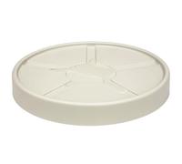 Plant Drip Trays, Round Spill Tray with Invisible Casters, Surface Grooves, Indoor/Outdoor Use, 45cm/18in Diameter, Efficient Water Drainage