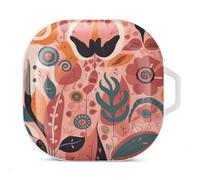 Plant Elements Pattern Headphone Protective Case, Earphone Case For Galaxy Buds Live, Galaxy Buds Pro, Galaxy Buds2, Galaxy Buds 2 Rro Series Headphones
