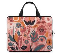 Plant Elements Pattern Laptop Bag Durable Laptop Sleeve Water-Resistant Notebook Bag for Computer Or Tablet