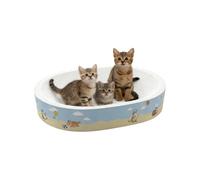 Plant Fibre Scratching Board / Scratch Area - Scratching Mat with Bowl | For Kittens, Medium and Large Breeds Protects Furniture, Doors, Sofas and Carpets Enrich the Home