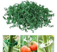 Plant Fixing Clips, 2025 New Tomato Grape Vine Vegetables Plant Support Clips, Secured Plastic Clip for Climbing Plant(Green 100pc)
