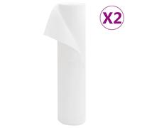 Plant Fleece 2 Rolls White 50x1.6m Non-Woven Fabric 70g/m² UV-Resistant Reusable