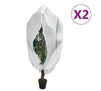 Plant Fleece Cover 3.93x3.5m White Non-Woven Fabric Zip Reusable Drawstring