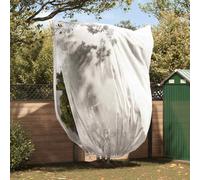 Plant Fleece Cover 3pcs White 2.5x3.5m Non-Woven Zip Drawstring Frost Guard UV+