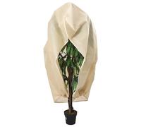 Plant Fleece Cover Beige 1 x 1.55 m Non-Woven Zip Drawstring Reusable Outdoor UV