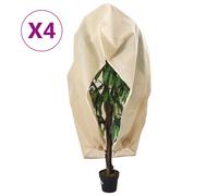 Plant Fleece Cover Beige 2.36x2 m Non-Woven Polypropylene 70g/m² With Zip Pack2
